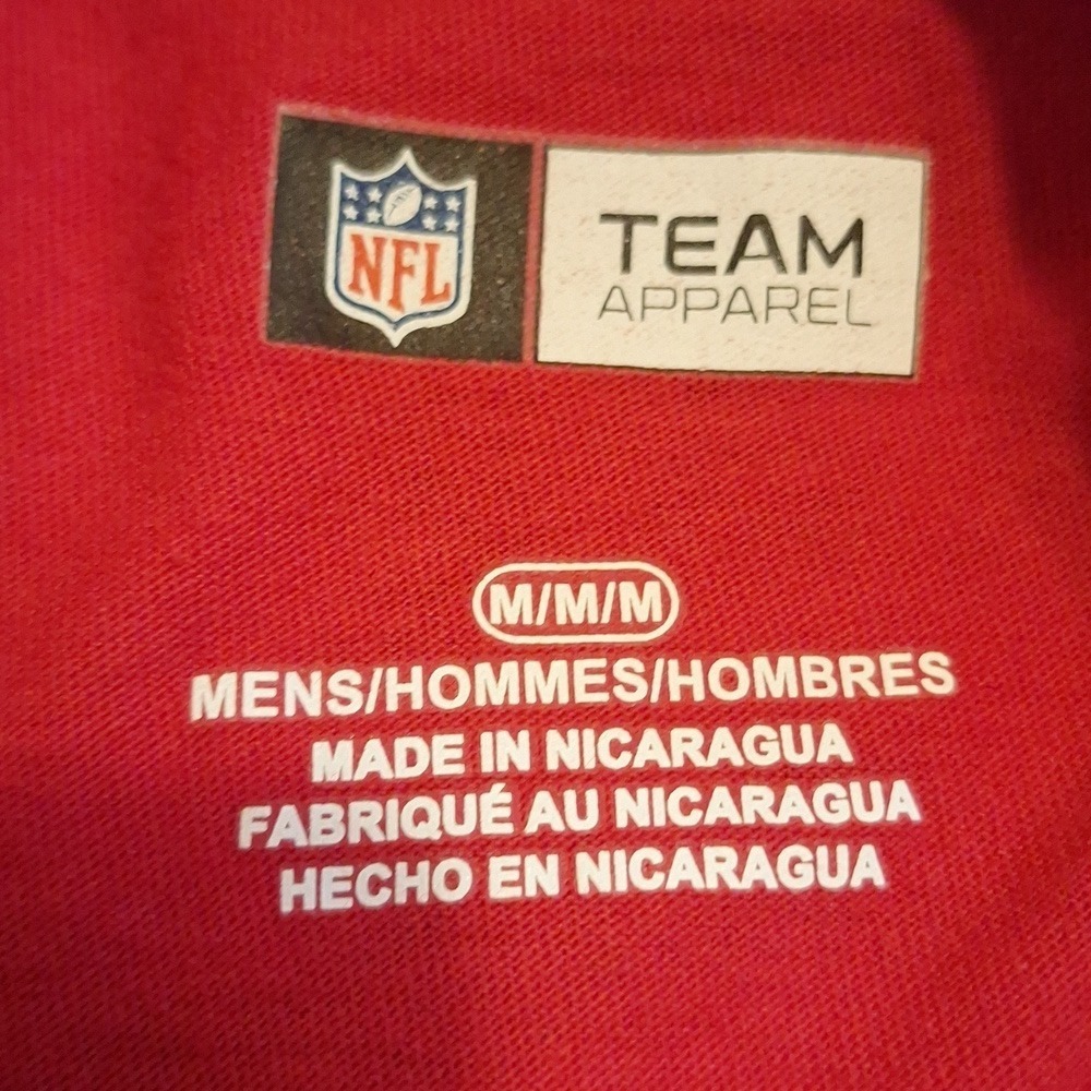 NFL Team Apparel Tampa Bay‎ Buccaneers Red Since 76 Graphic T-Shirt Mens M - Picture 5 of 7